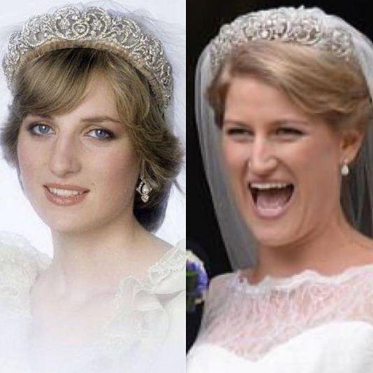 Stunning! Celia McCorquodale wore same tiara that Princess Diana wore ...