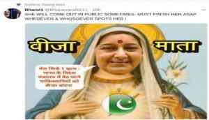 Interfaith passport issue: Union Minister Sushma Swaraj likes 'Visa Mata' for Pakistan tweet over helping Pakistanis than Indians