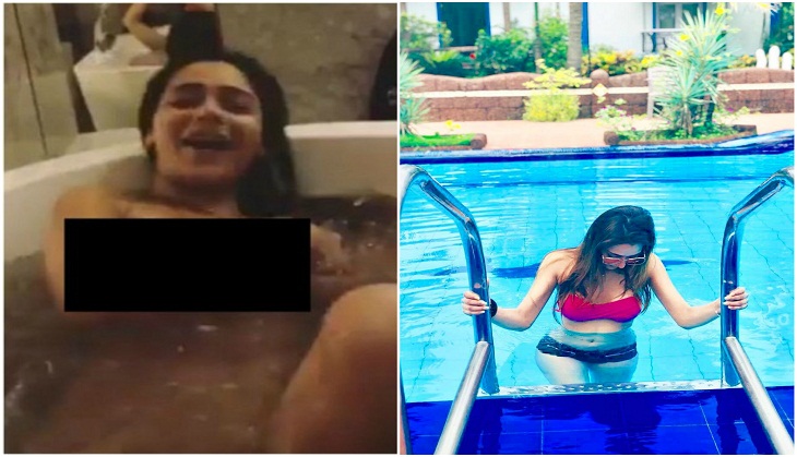 Sara Khan after her nude bathtub video posts sizzling bikini