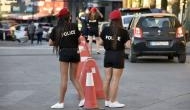 Lebanon police women put on mini shorts and red berets while patrolling the streets 
