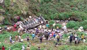 Pauri-Garhwal bus accident: 45 killed, 12 injured after bus fell down in a ditch in Uttarakhand's Pauri Garhwal