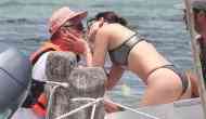 Josh Duhamel kisses bikini-clad Eiza Gonzalez on a boat in Mexico