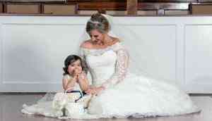 The 3-year-old cancer survivor becomes flower girl at bone marrow donor's wedding