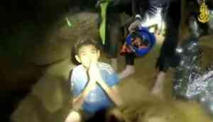 Watch Video: Thai soccer players in good health as they await rescue