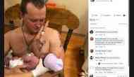 Wisconsin dad ‘breastfeeds’ newborn as his wife recovers from C-section complications