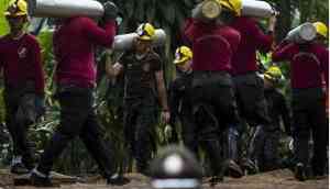 More than 100  chimneys' drilled into mountain to reach trapped Thai boys