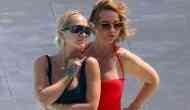 Rita Ora soaks up the sun in thong bikini with her family on French Riviera