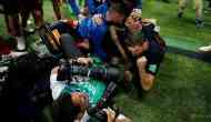 FIFA World Cup 2018: Photographer gets caught up in Croatia's celebration and gets a kiss