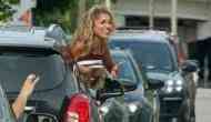 Woman flashes her breast at David Beckham out of her car window in Miami