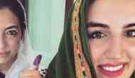 Pakistan Elections 2018: Benazir Bhutto's daughters, Bakhtawar Bhutto Zardari and Aseefa Bhutto Zardari cast their votes in Sindh's Nawabshah