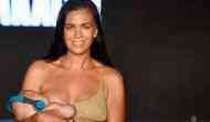 Here's why Swimsuit model Mara Martin breastfed her 5-month-old daughter on the runway
