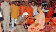  'Feeling blessed,' Uttar Pradesh police officer kneels, folds hands before CM Yogi Adityanth