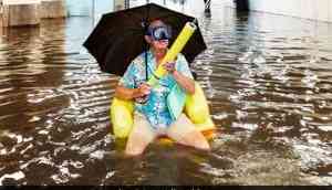 Viral Pics: Sweden's flooded train station turns into swimming pool
