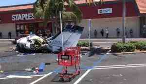 5 dead as plane crashes at parking lot outside California mall