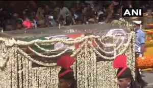 Atal Bihari Vajpayee Funeral: Former PM Vajpayee's last journey begins; mortal remains taken BJP headquarter