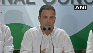 Congress President Rahul Gandhi targets PM Narendra Modi over writing off bad loans