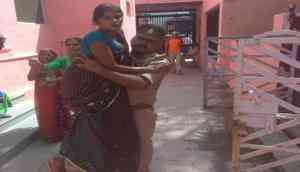 Mathura: Salute! Policemen carries pregnant woman in arms to help her reach hospital and wins heart