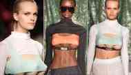 Wonder: Models with three breasts walk the runway at Milan Fashion Week