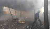  Mumbai: Massive fire breaks out in godowns at Acchar Gali in Mumbra in Thane; fire extinguishing operation underway