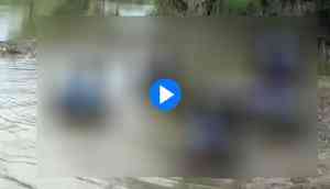 These school kids travelling without boat to their school will fill your eyes with tears; see video