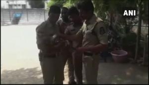 Hyderabad: Salute! As mother gave exam, policemen fed bottled milk and took care of her infant and win hearts on the internet; see pics