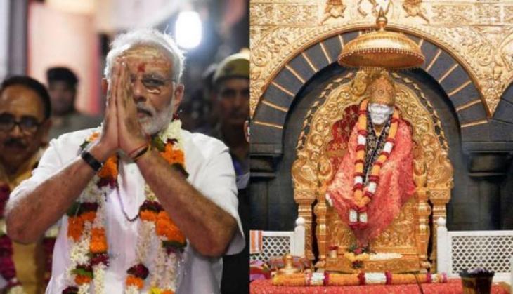 PM Modi offers prayers at Shirdi Sai Baba temple; handover house keys ...