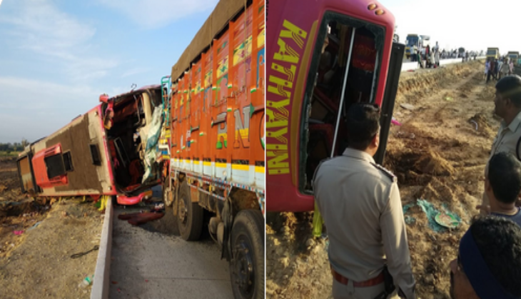 Karnataka Bus Accident: At least 6 killed, 10 injured after a bus and a lorry collided near Hubli on NH 63 in Karnataka; rescue underway