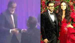 DeepVeer Reception: Big B share dance stage with groom Ranveer Singh and danced on hit song 'Jumma Chumma'; see video