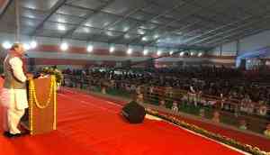 'Will only vote for Ram Temple,' interrupts audience during Rajnath Singh's speech at Kumbh event in Lucknow