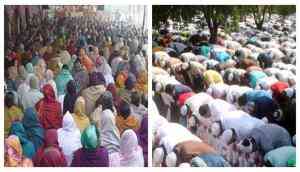 A makeshift 'katha' ceremony pandal removed in Greater Noida after namaz row