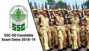 SSC GD Constable Exam 2018-19: Check the official dates announced for the exams on various posts