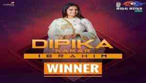 Bigg Boss 12 Winner: TV actress Dipika Kakar wins Bigg Boss 12 trophy, beats Sreesanth