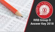 RRB Group D Answer Key 2018: Download your answer keys for CBT before this Sunday