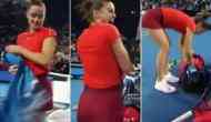 Watch Video: Female rival steals Roger Federer's towel after beating him at Hopman Cup finals