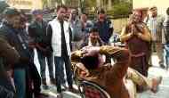 Viral video: Elderly woman falls at UP cops feet and begs to register FIR of her grandson’s death, shifted out after video goes viral