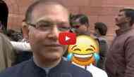 A young girl teased cameraman behind BJP's Jayant Sinha while speaking on budget 2019; Twitterati can’t stop laughing