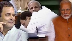Watch: On Hug Day, Congress takes a swipe at BJP with a video of Rahul Gandhi hugging PM Narendra Modi