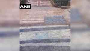 First pictures of Jaish camp out: US, UK, Israeli flags painted on stairs in Balakot that IAF attacked