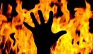 Woman sets husband ablaze, paramour drops boulder on his head