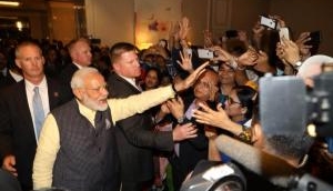 PM Modi accorded warm welcome by Indian diaspora in New York