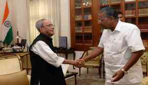 Pranab Mukherjee- Pinarayi Vijayan