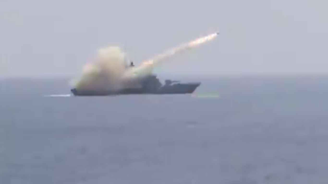 Indian Navy Missile Corvette INS Prabal launches anti-ship missile [Watch]