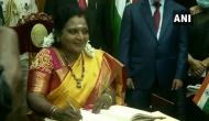 Tamilisai Soundararajan sworn in as Lieutenant Governor of Puducherry