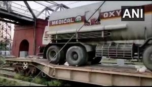 COVID-19 pandemic: Second oxygen train arrives in Lucknow from Bokaro 