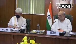 Delhi: J-K LG Manoj Sinha meets HM Amit Shah