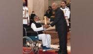 Social worker Mohammad Shareef receives Padma Shri award