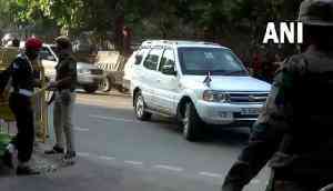 Rajnath Singh visits CDS Bipin Rawat's residence