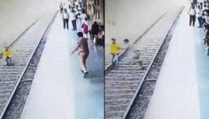 Maharashtra super cop jumps onto railway tracks to rescue teen seconds before train crosses [Watch] 
