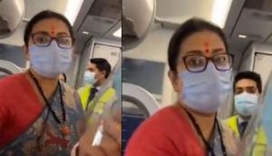 Smriti Irani confronted by Mahila Congress President Netta D'Souza on issue of inflation [Watch] 