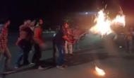 BHU students protest against VC's Iftar party, burn his effigy